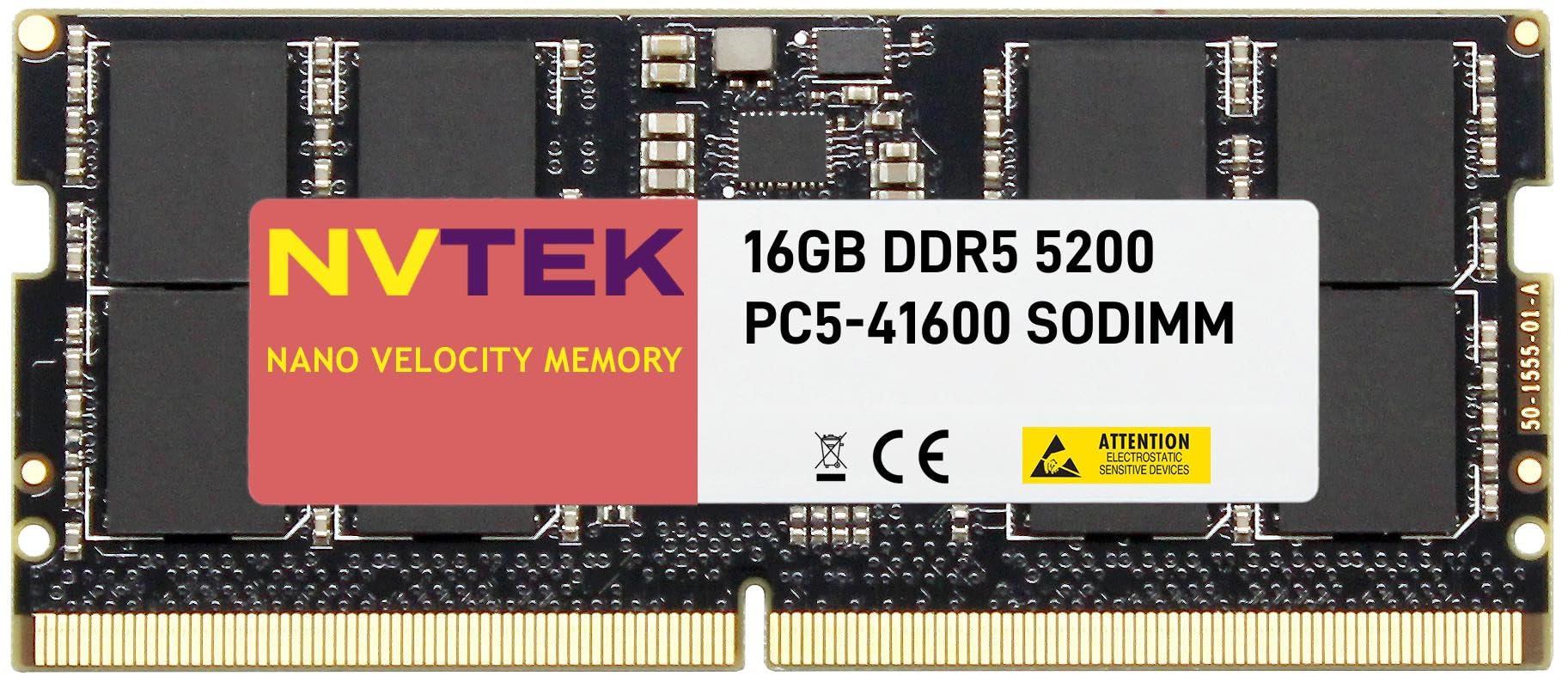 16GB 1X16GB DDR5 5200MHz PC5-41600 1Rx8 1.1V CL44 262-PIN Non-ECC